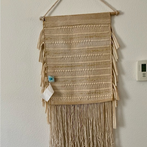 Karma living wall boho chic Macrame Bubble Fabric Art wall hanging 15/32” - Picture 2 of 11